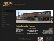 Tablet Screenshot of hortonclassiccarmuseum.com